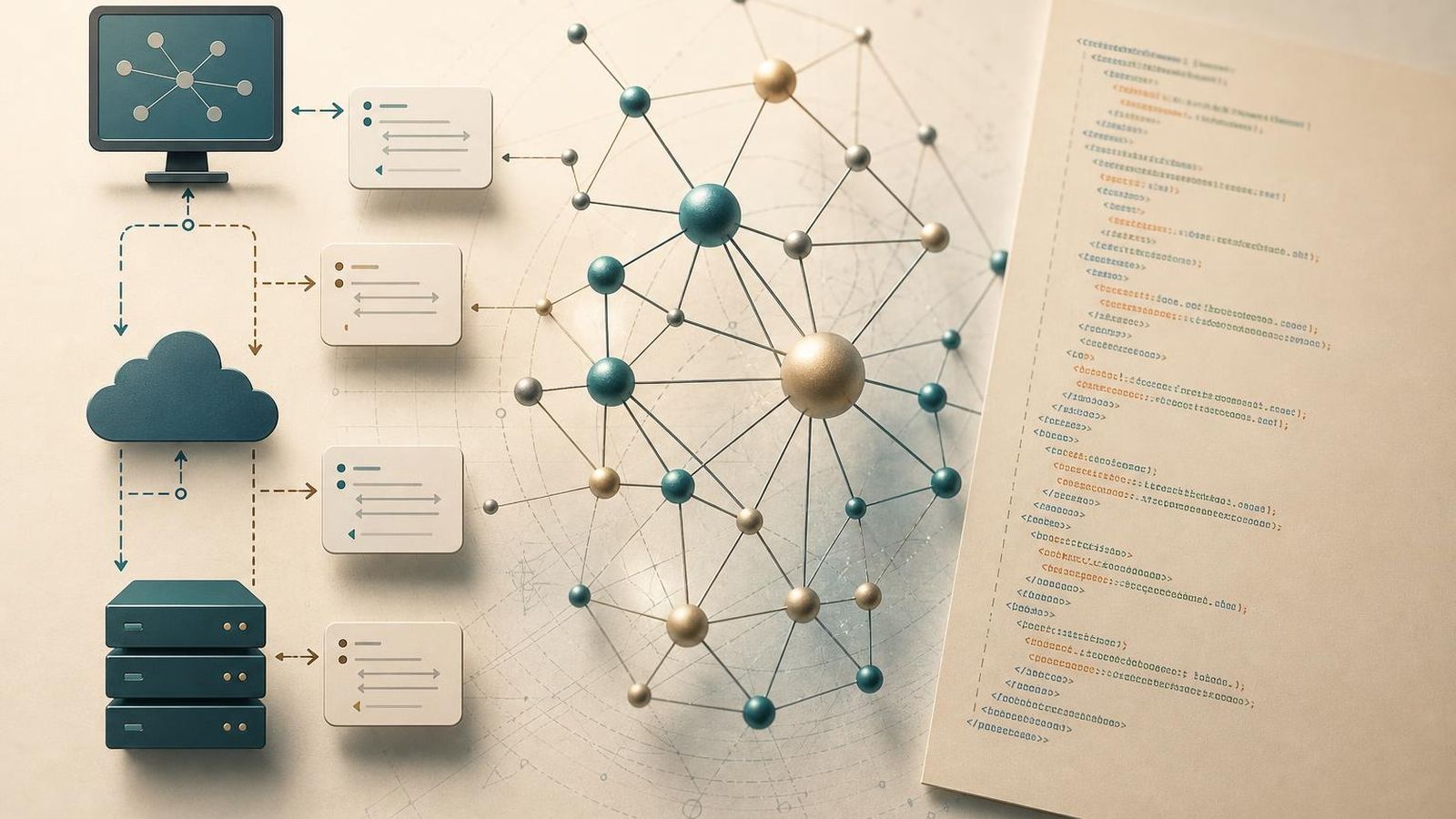 A documentation panel with code snippets and a small graph viewer in the corner